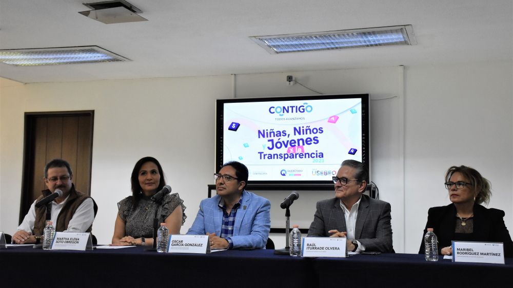 Presentan concurso en Querétaro para promover la transparencia entre jóvenes.