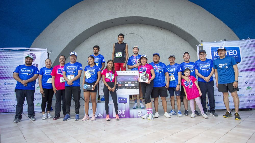 Promueve ICATEQ integración familiar con carrera deportiva en Querétaro.