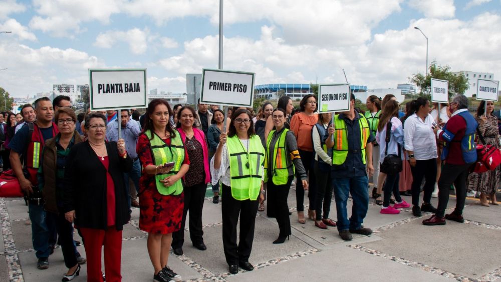 Poder Legislativo participa en simulacro Nacional 2023.