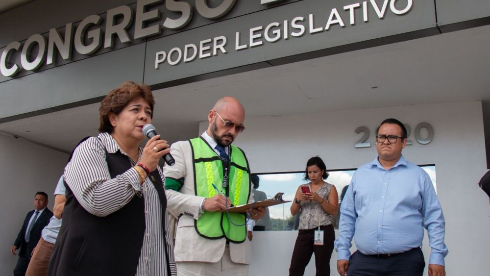 Poder Legislativo participa en simulacro Nacional 2023.