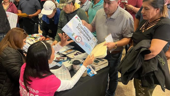 Gran Caravana Migrante sale de Laredo con destino a Querétaro.