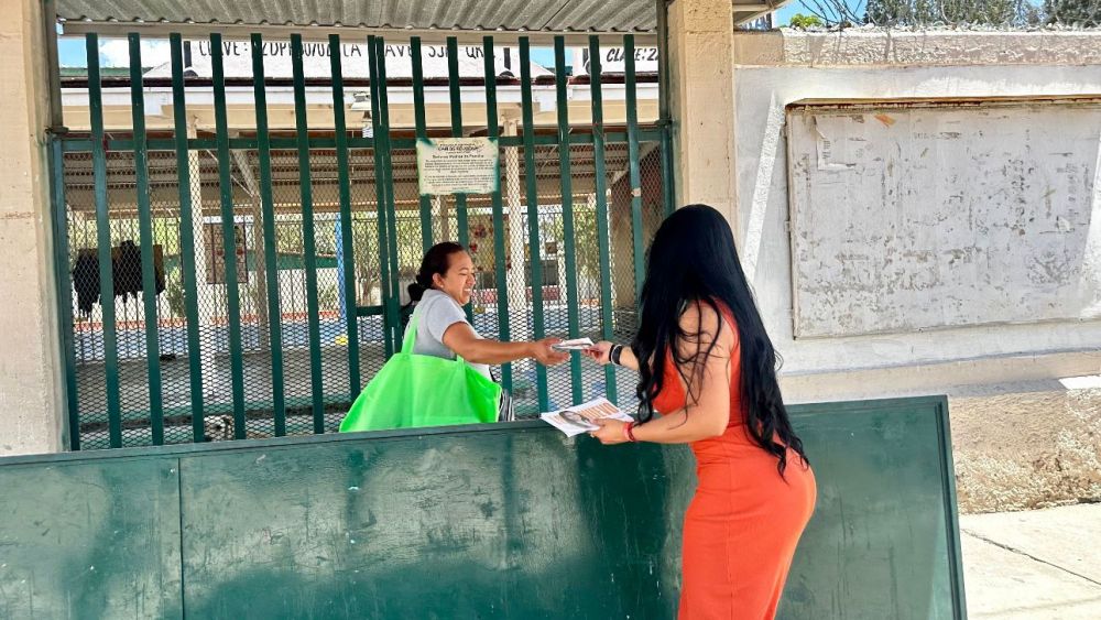 Zitlally Rubio, candidata de Movimiento Ciudadano, visita comunidades de San Juan del Río.