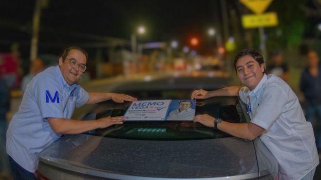 Memo y Roberto arrancan campaña a medianoche en San Juan del Río.