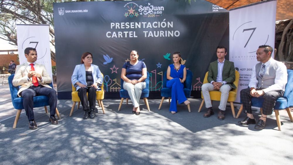 Presentan Cartel Taurino de la Feria San Juan del Río 2024.