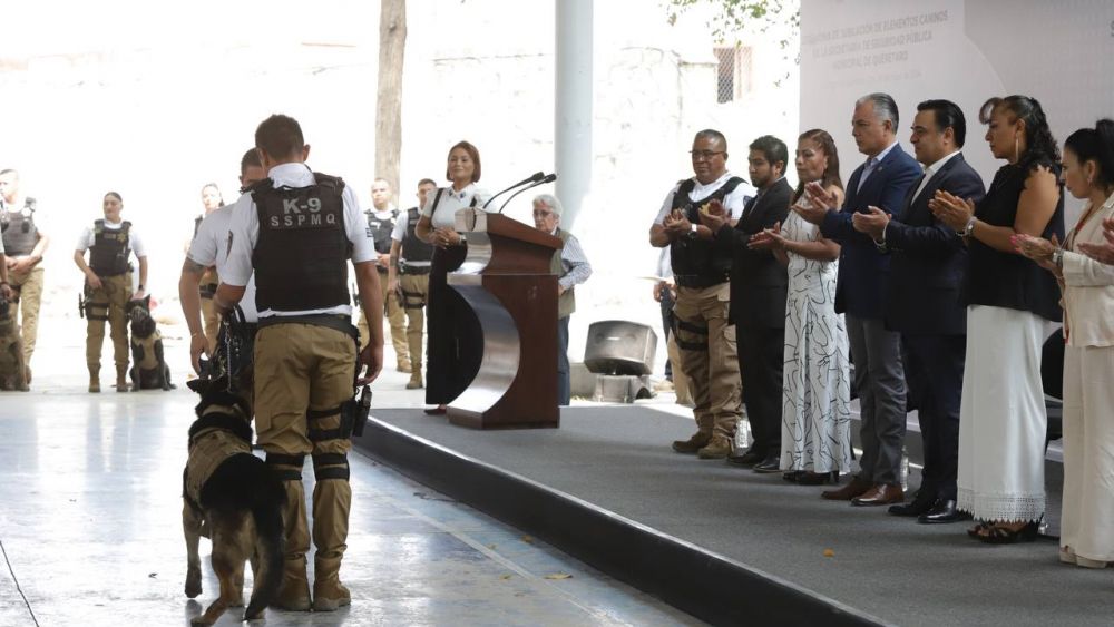 Jubilación de perros K9 en Querétaro,