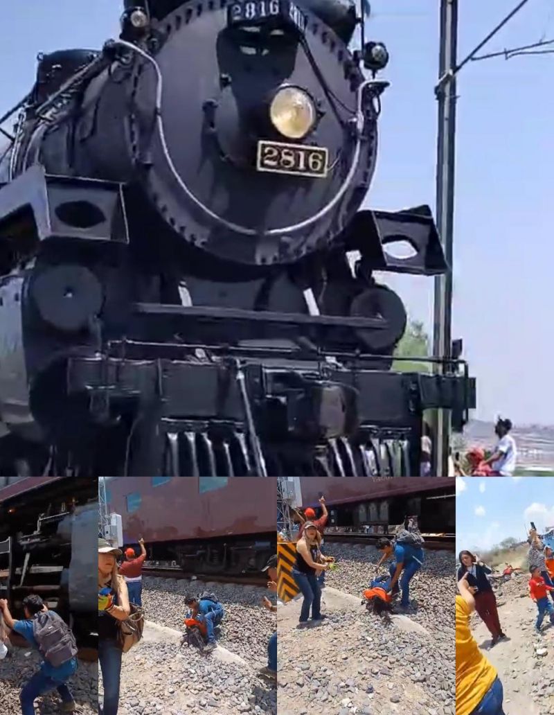 Imprudencia: Tren de vapor arrolla a una persona en las inmediaciones de Nopala, Hidalgo.