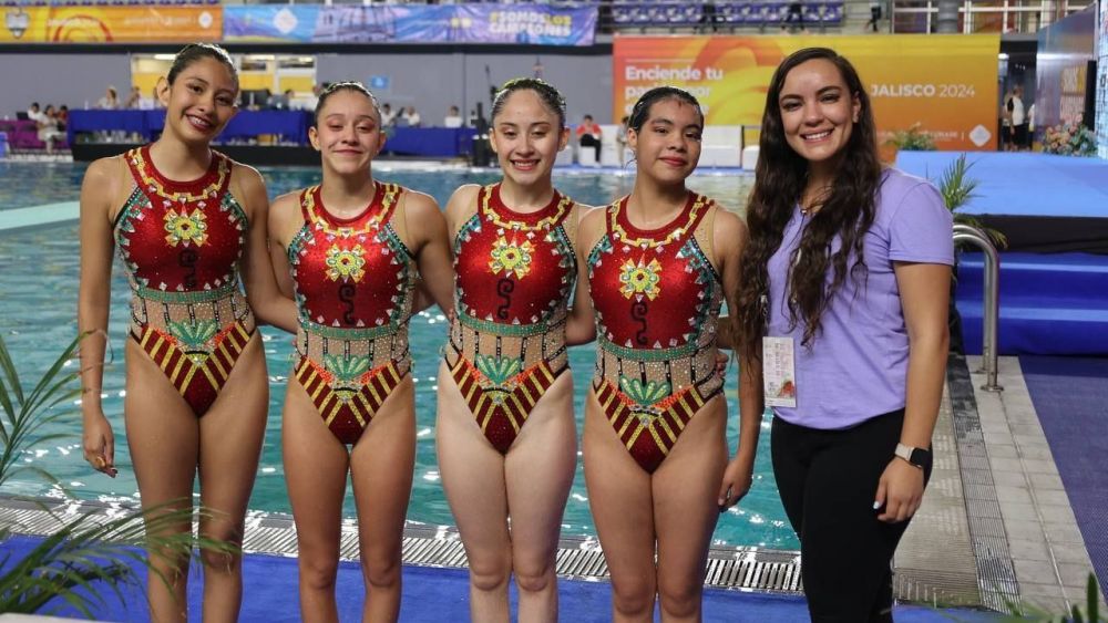 Querétaro logra 10 medallas en natación artística en Nacionales CONADE.