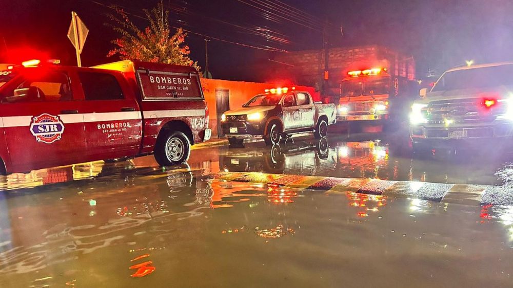 Lluvias puntuales generaron afectaciones en San Juan del Río. 