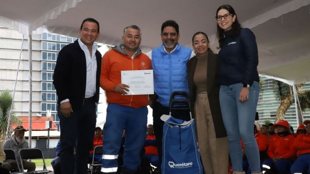 Reconocimiento a trabajadores operativos del municipio de Querétaro.