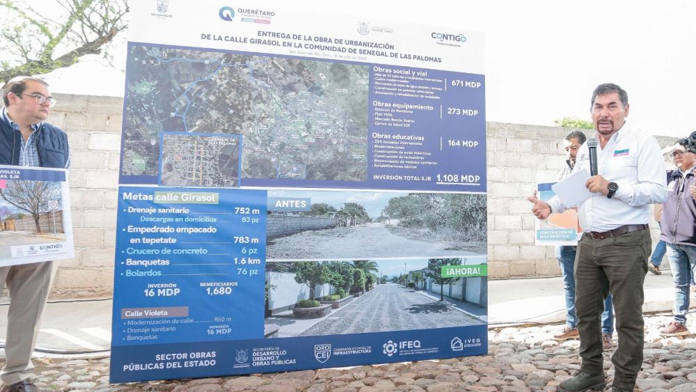 Nueva calle Girasol mejora calidad de vida en Senegal de las Palomas.