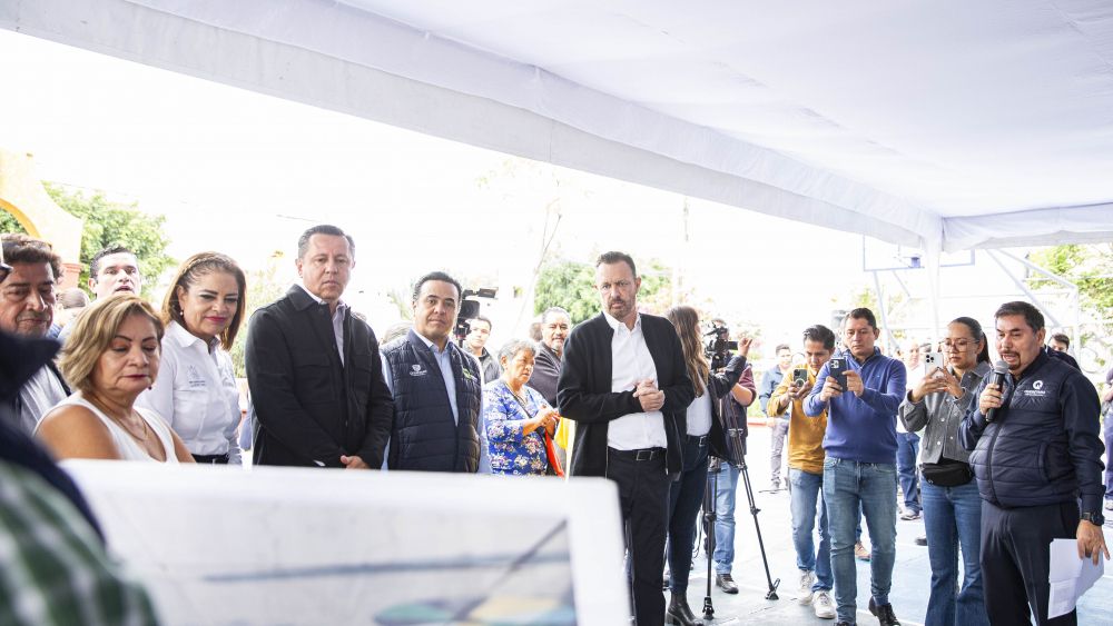 Mejoran infraestructura urbana en Centro Histórico de Querétaro: Gobernador entrega obras.