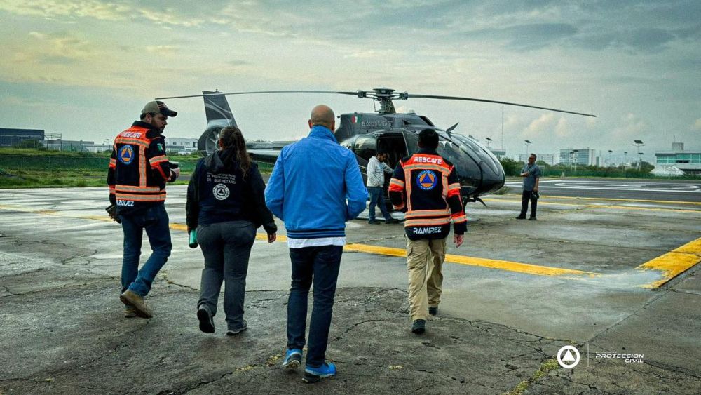 Sobrevuelo de seguridad hídrica en la zona norte de El Marqués. Foto: Protección Civil El Marqués.