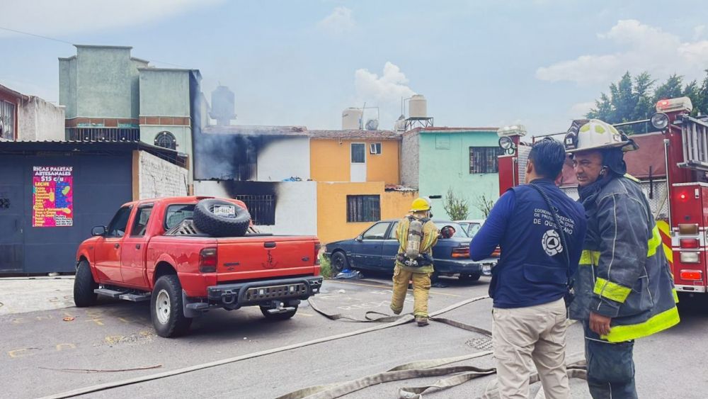 Incendio en colonia Desarrollo San Pablo sin lesionados.