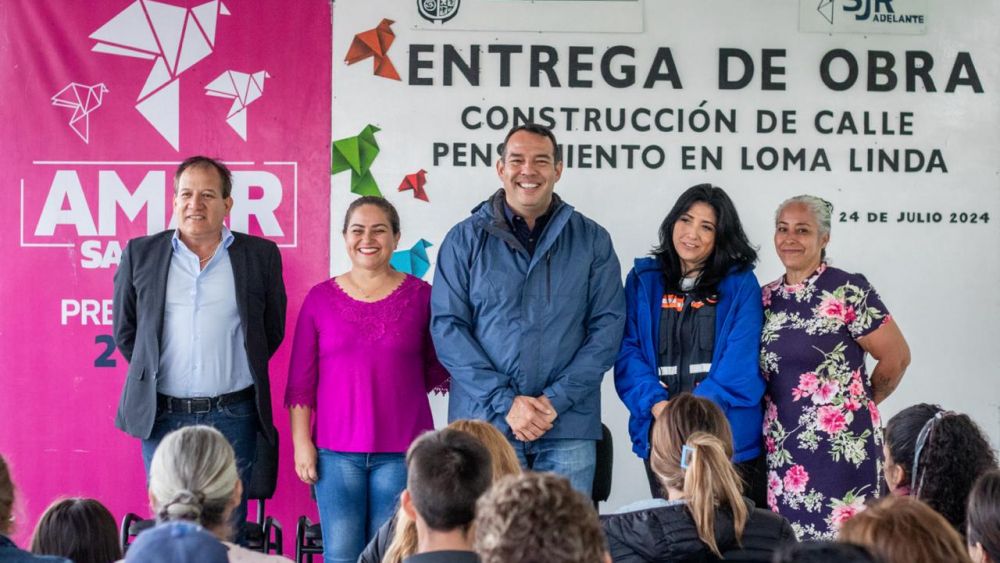 Inauguran calle en Loma Linda con inversión de 3.2 millones de pesos.