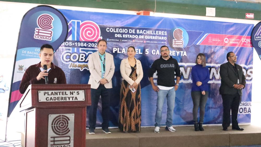 COBAQ inicia ciclo escolar 2024 celebrando 40 años de historia.