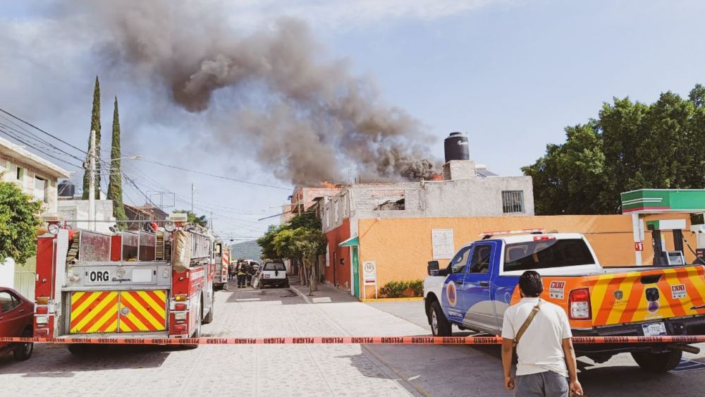 Incendio de vivienda en San José el Alto cobra la muerte de un canino.