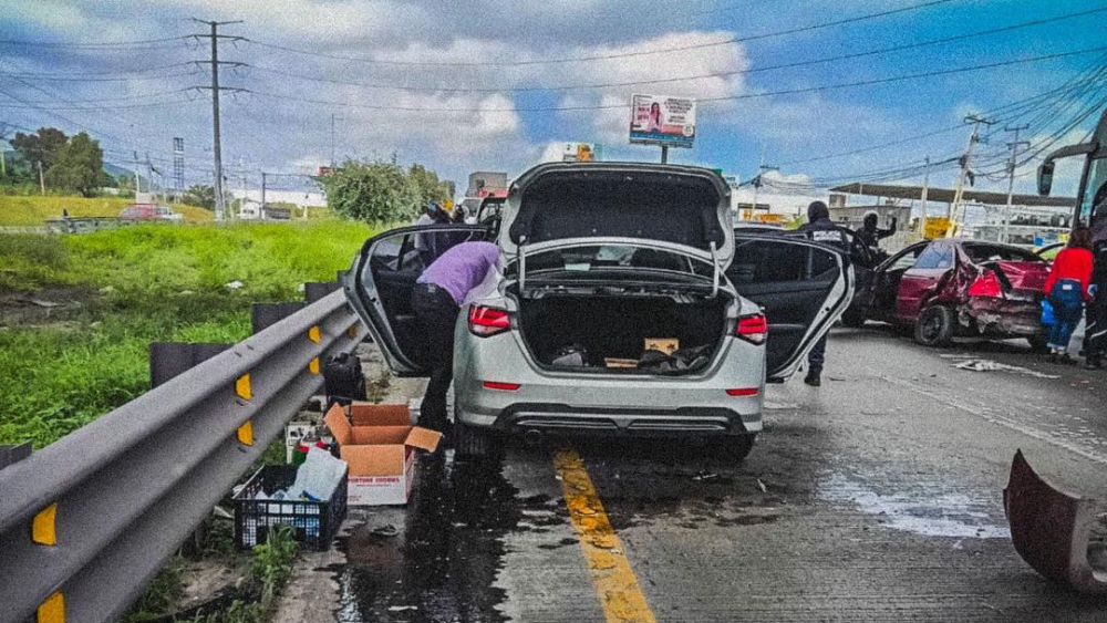 Accidente vehicular genera caos vial en la carretera federal 57 a la altura de La Piedad. Foto: Ilustrativa/ Facebook/Protección Civil El Marqués.