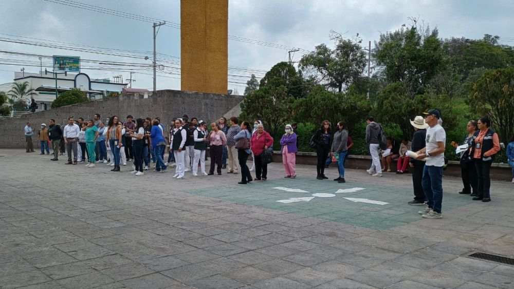 IMSS San Juan del Río participó en el Simulacro Nacional ante sismos.