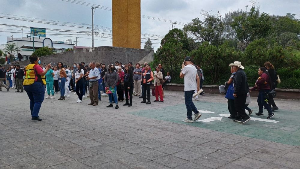 IMSS San Juan del Río participó en el Simulacro Nacional ante sismos.