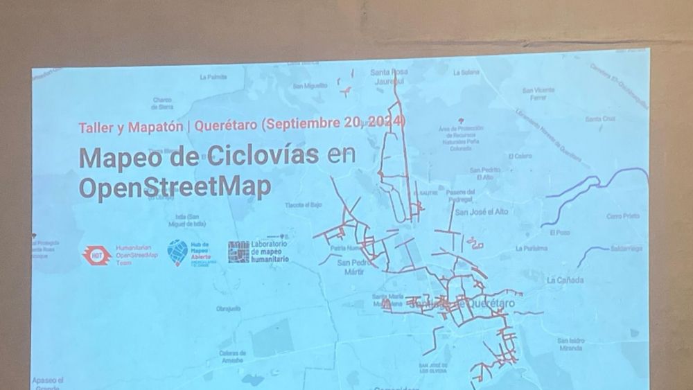 Colectivos y voluntarios mapean la cicloinfraestructura de Querétaro.