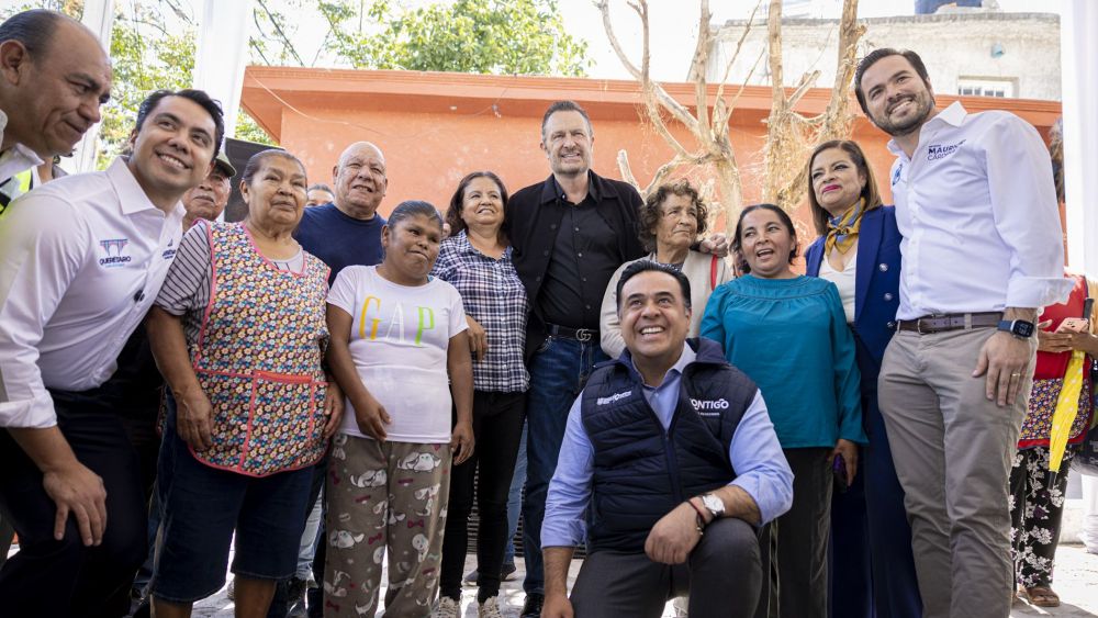 Mauricio Kuri entrega obras de modernización urbana en norponiente de Querétaro.