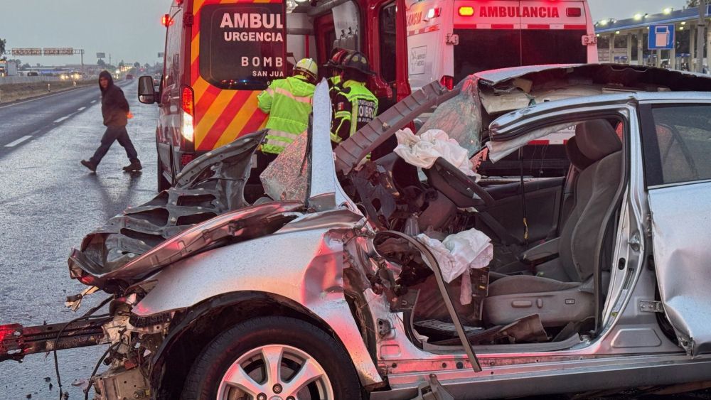 Fuerte accidente en autopista México-Querétaro.