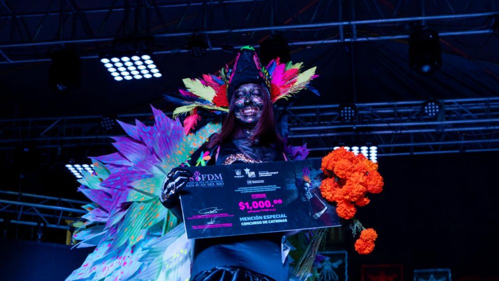 Éxito del Concurso de Catrinas en el 18vo Festival de Día de Muertos de San Juan del Río.