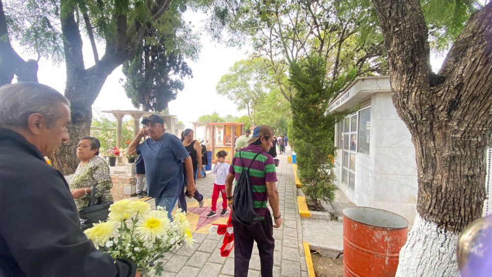 Más de 30 mil visitantes acudieron a los panteones de San Juan del Río.