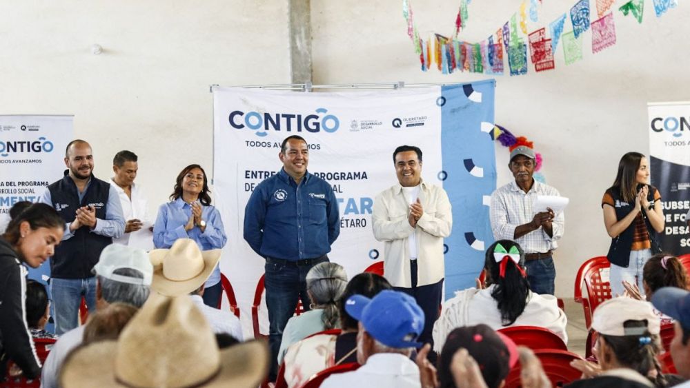 SEDESOQ entrega apoyos alimentarios en San Juan del Río.