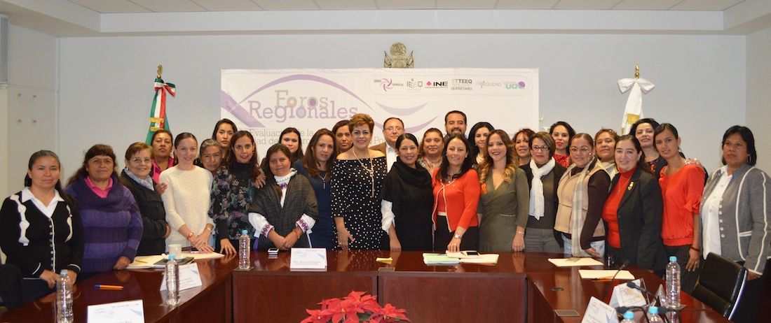 Integrantes de organizaciones de la sociedad civil y ciudadanas que militan en diferentes partidos políticos presentaron la ‘Agenda legislativa para la igualdad política entre mujeres y hombres el estado de Querétaro’.