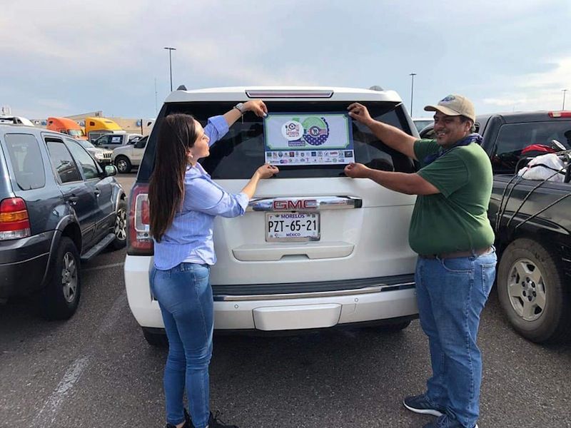 Caravana del Migrante parte de Laredo Texas rumbo a Quer taro