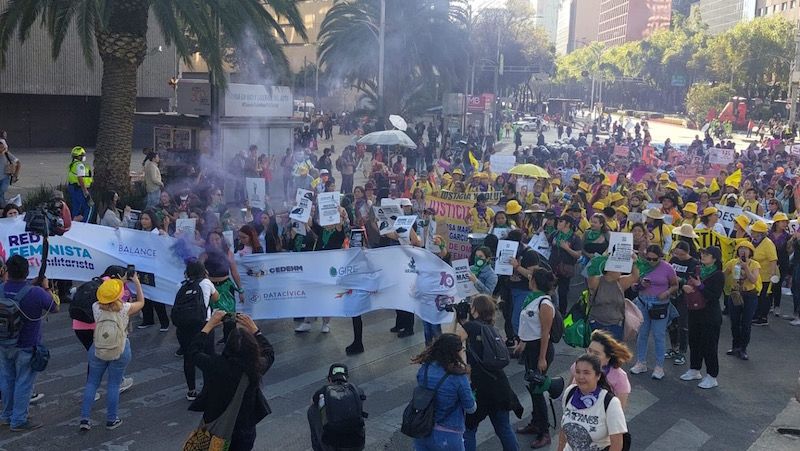 México: Marcha Del 25N Pacífica En La CDMX