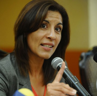 María García, alcaldesa de Huimilpan. SIETEFOTO