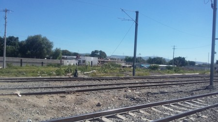 La base mixta de operaciones en Santa María Magdalena, se construye para inhibir los robos al tren. FOTO/ROTATIVO