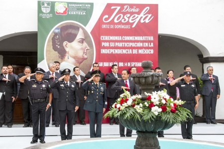 El edil recordó que la presencia de mujeres durante la Independencia de México, se hizo evidente en el gobierno y entre los insurgentes. FOTO/ROTATIVO