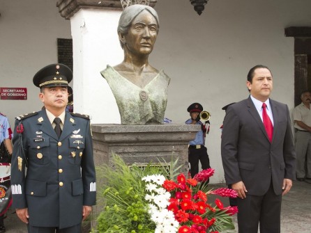 Ceremonia Conmemorativa a la participación de Doña Josefa Ortíz de Domínguez. FOTO/ROTATIVO
