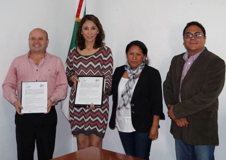 Firman convenio ​CEIG y municipio de Ezequiel Monte​s.