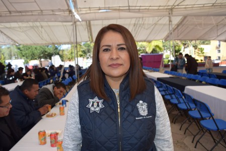 Guadalupe Alcántara de Santiago, directora de la corporación policíaca.